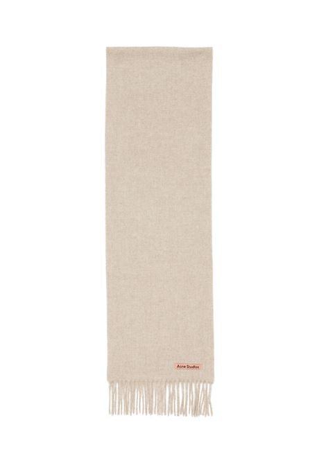 sciarpa con frange skinny unisex beige ACNE STUDIOS | CA0218633